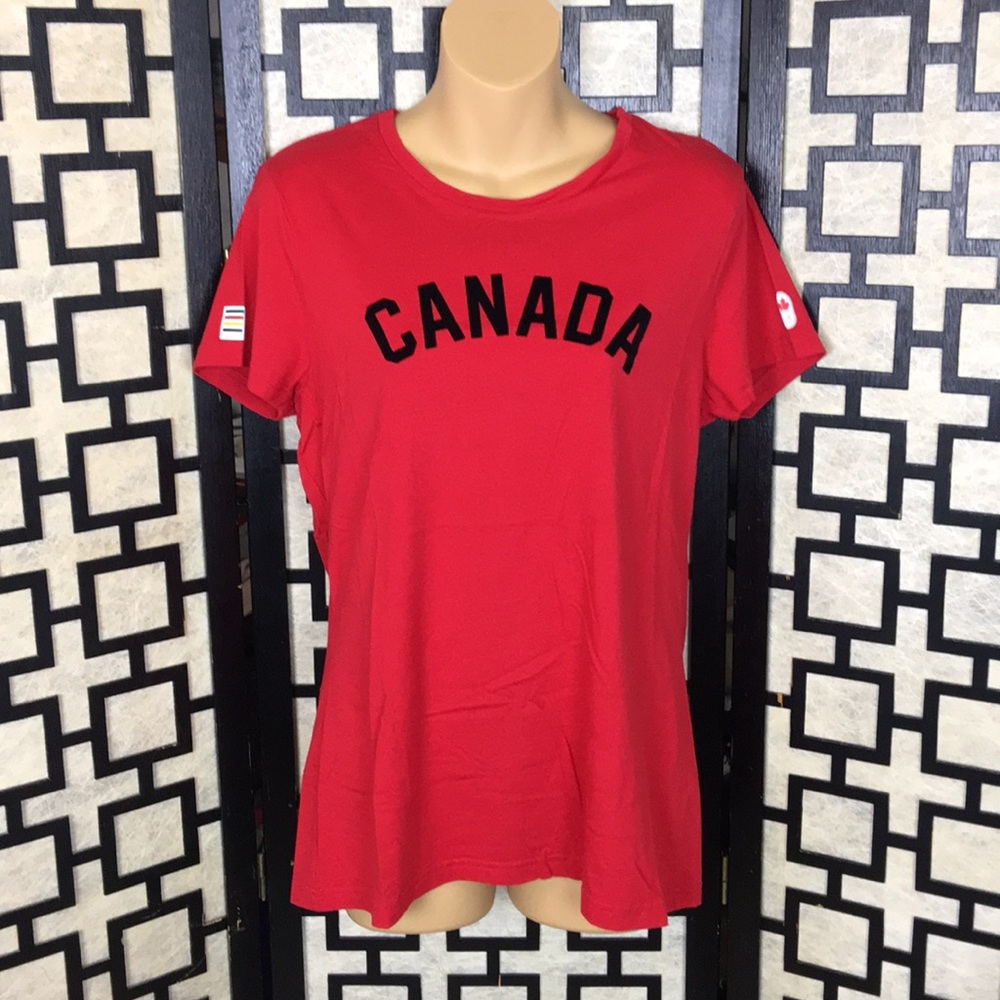 Canada Hudsons Bay Red Olympic Tee